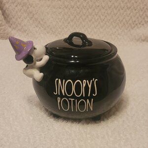 Rae Dunn Snoopy Halloween covered dish canister